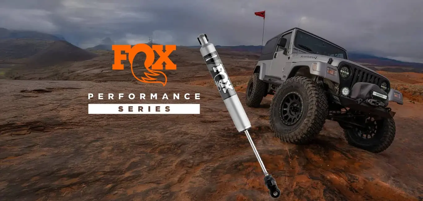 FOX steering stabilizer Performance 2.0 with Jeep,