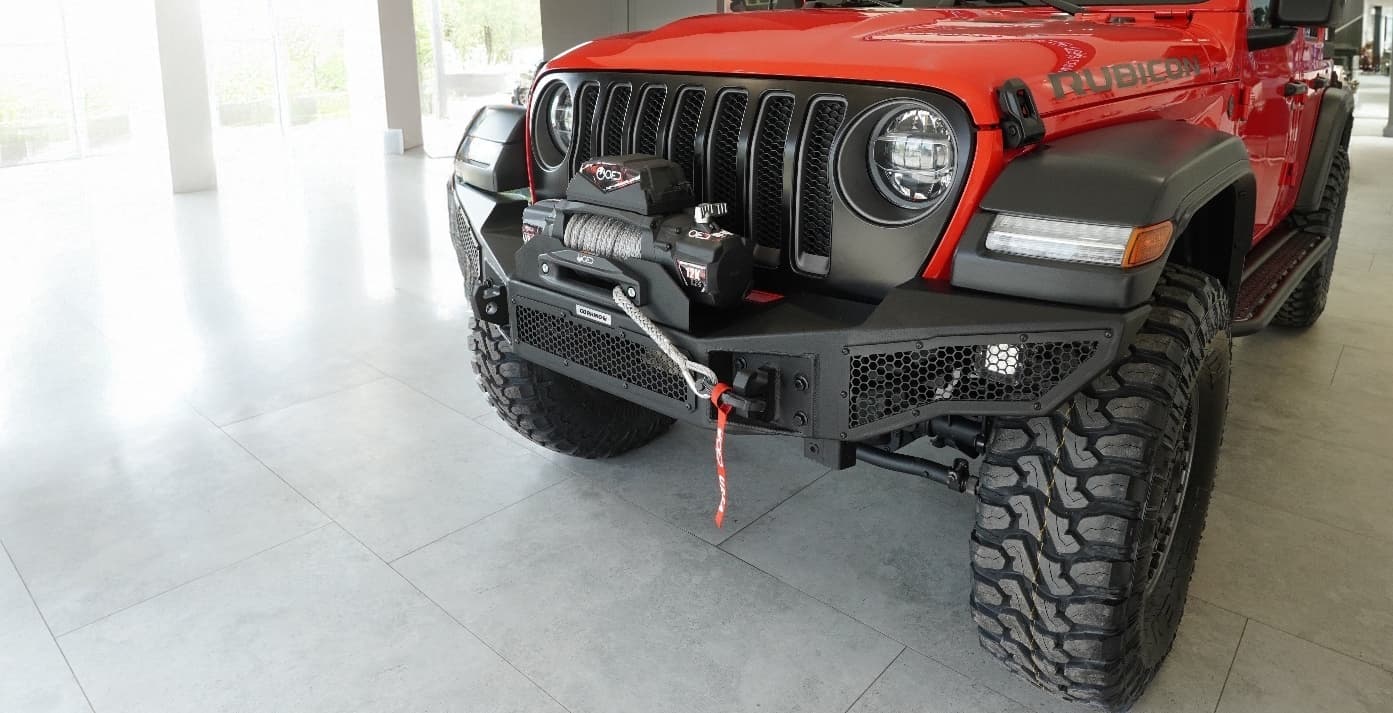 electric winch to offroad vehicle car jeep