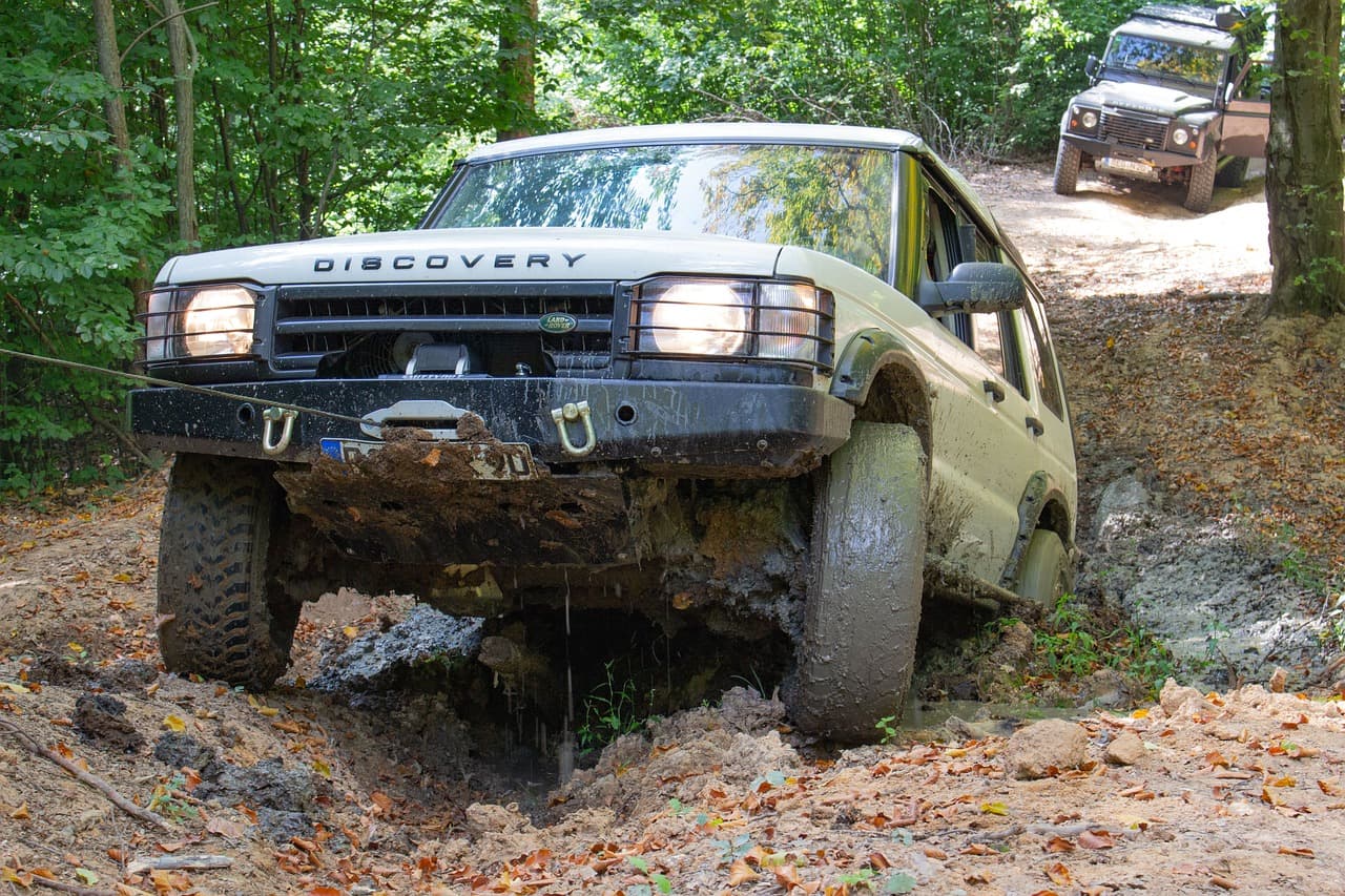 why is the car sagging after a mounting winch? offroad car