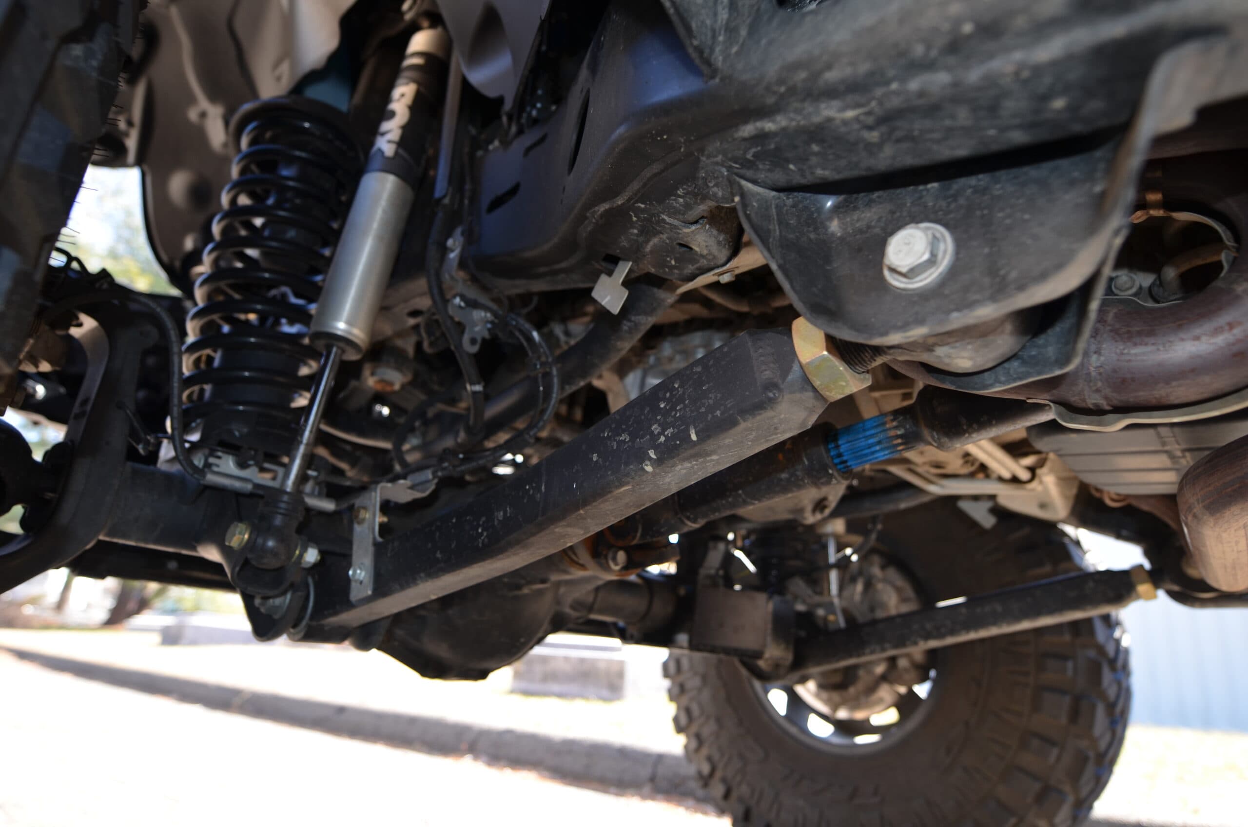 Set of heavy-duty steel control arms by Clayton, designed for off-road vehicles.